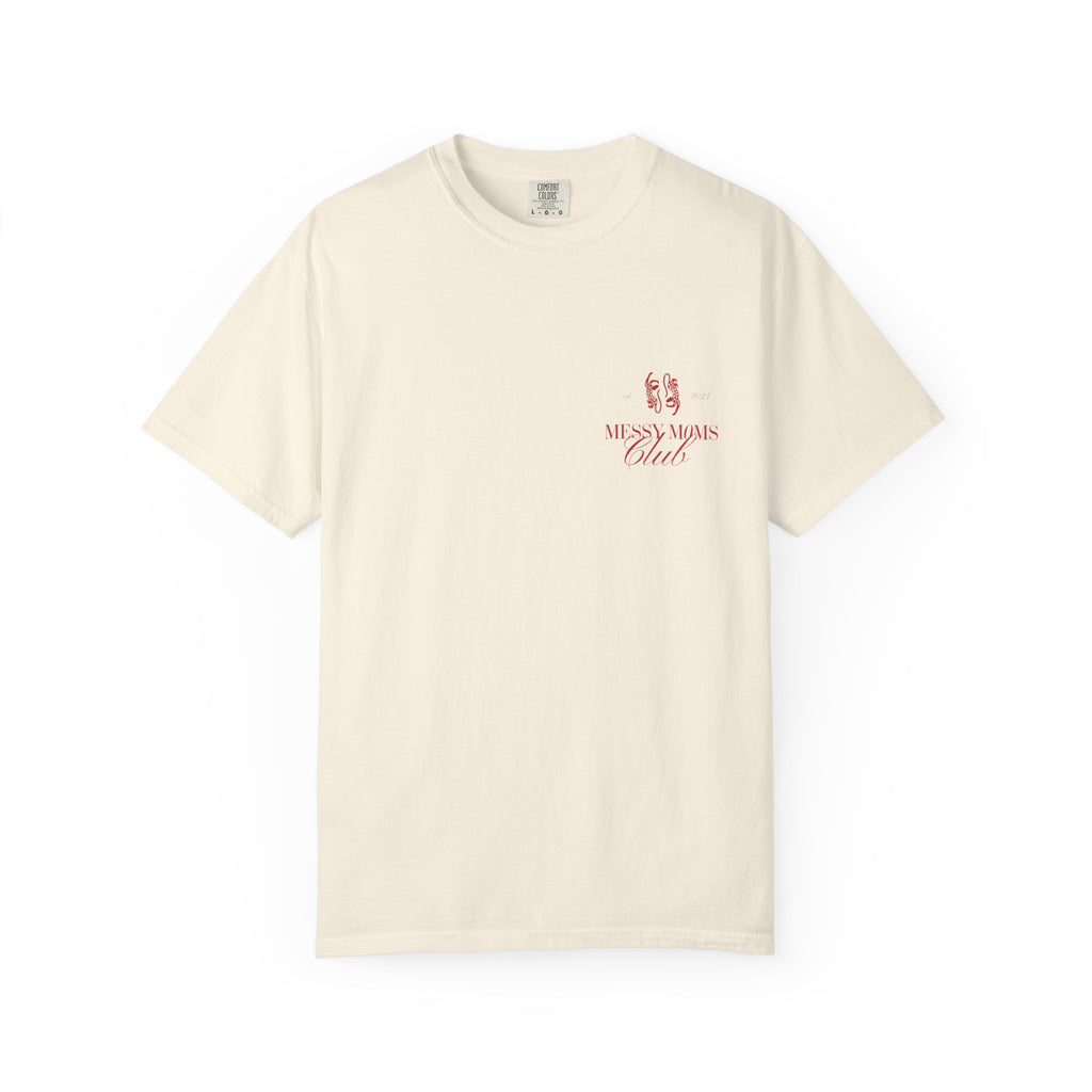 Messy Moms Club T-Shirt — Floral Graphic Mom Shirt
