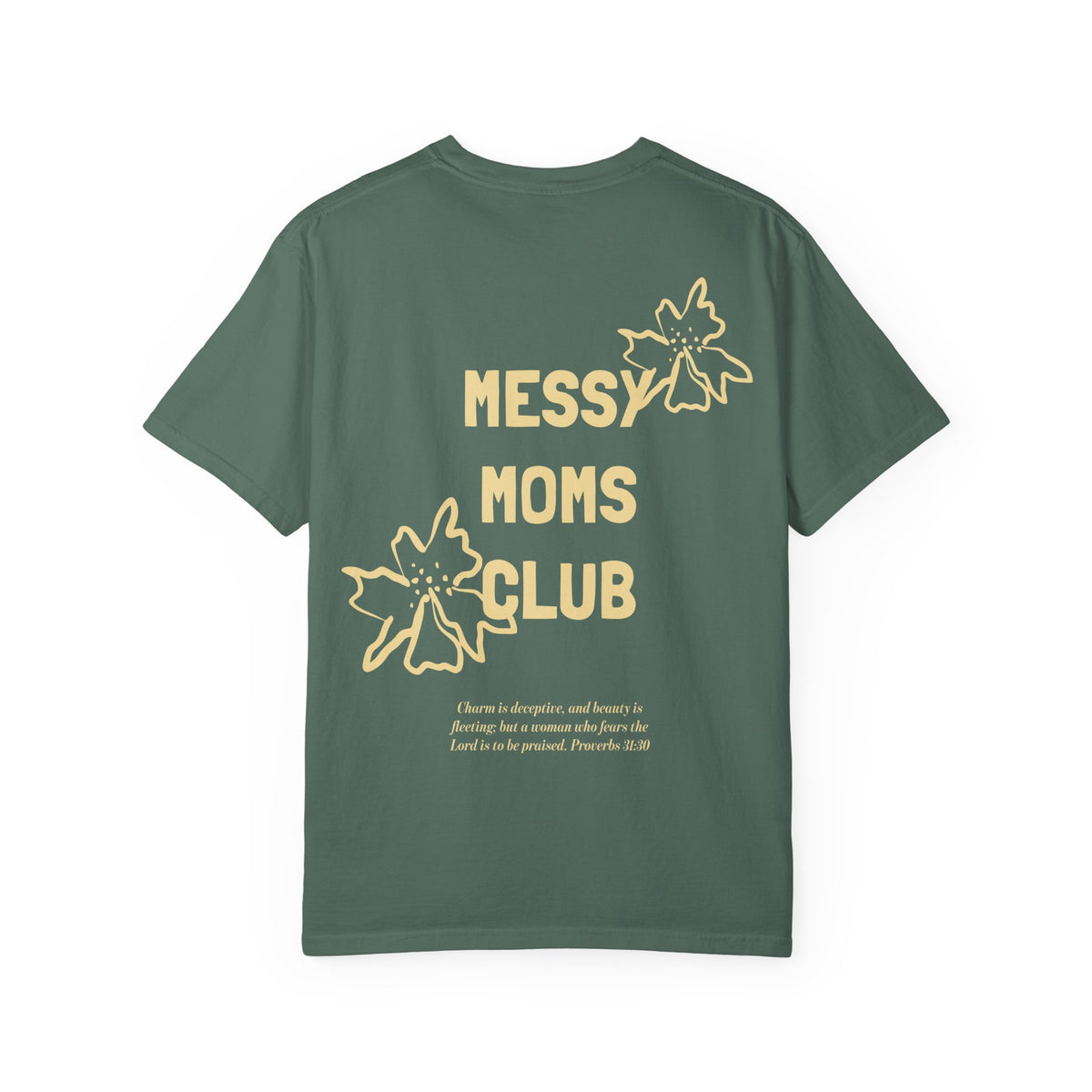 Messy Moms Club T-Shirt — Floral Graphic Mom Shirt