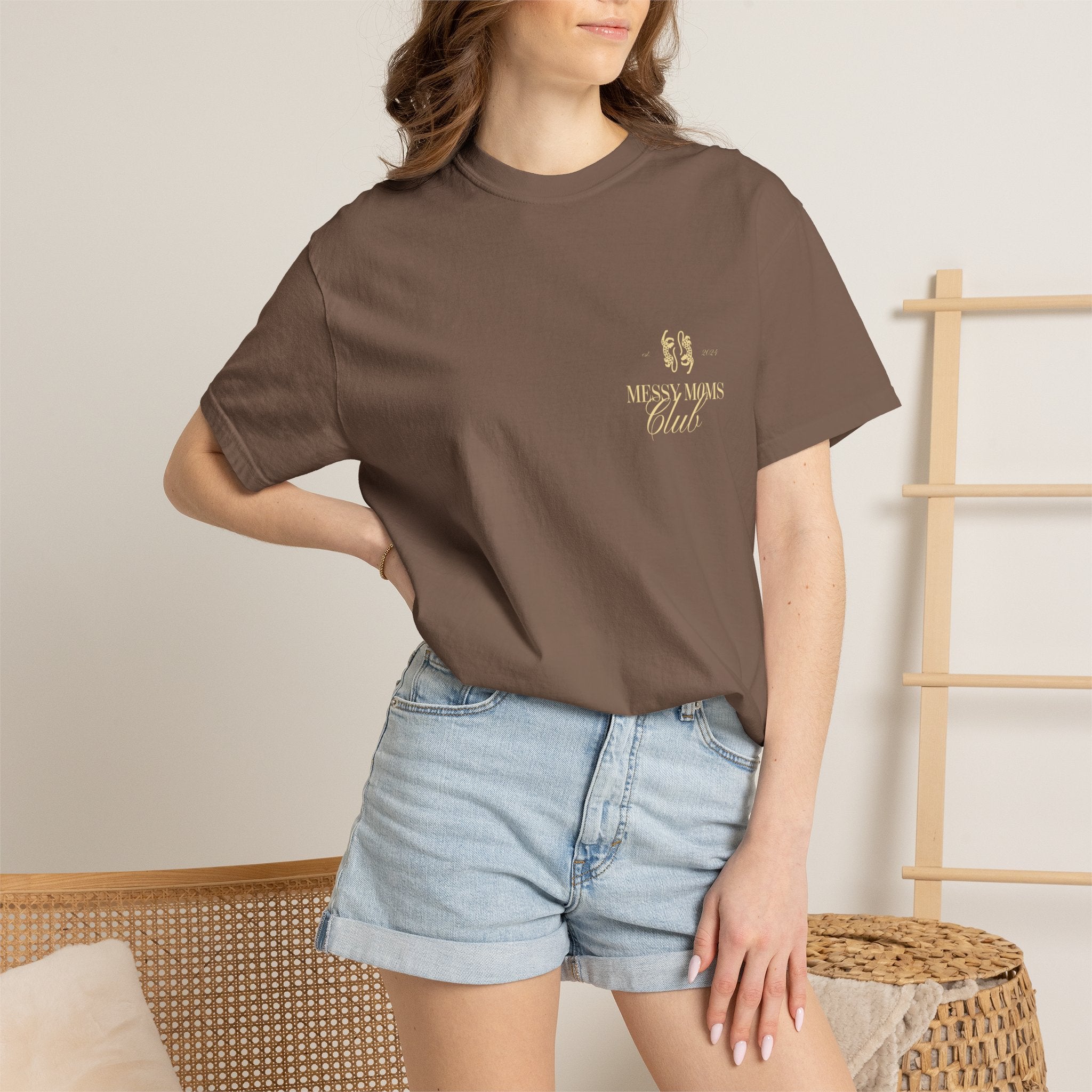 Messy Moms Club T-Shirt — Floral Graphic Mom Shirt