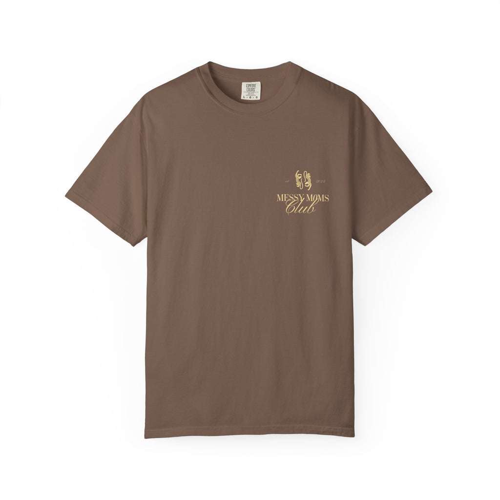 Messy Moms Club T-Shirt — Floral Graphic Mom Shirt