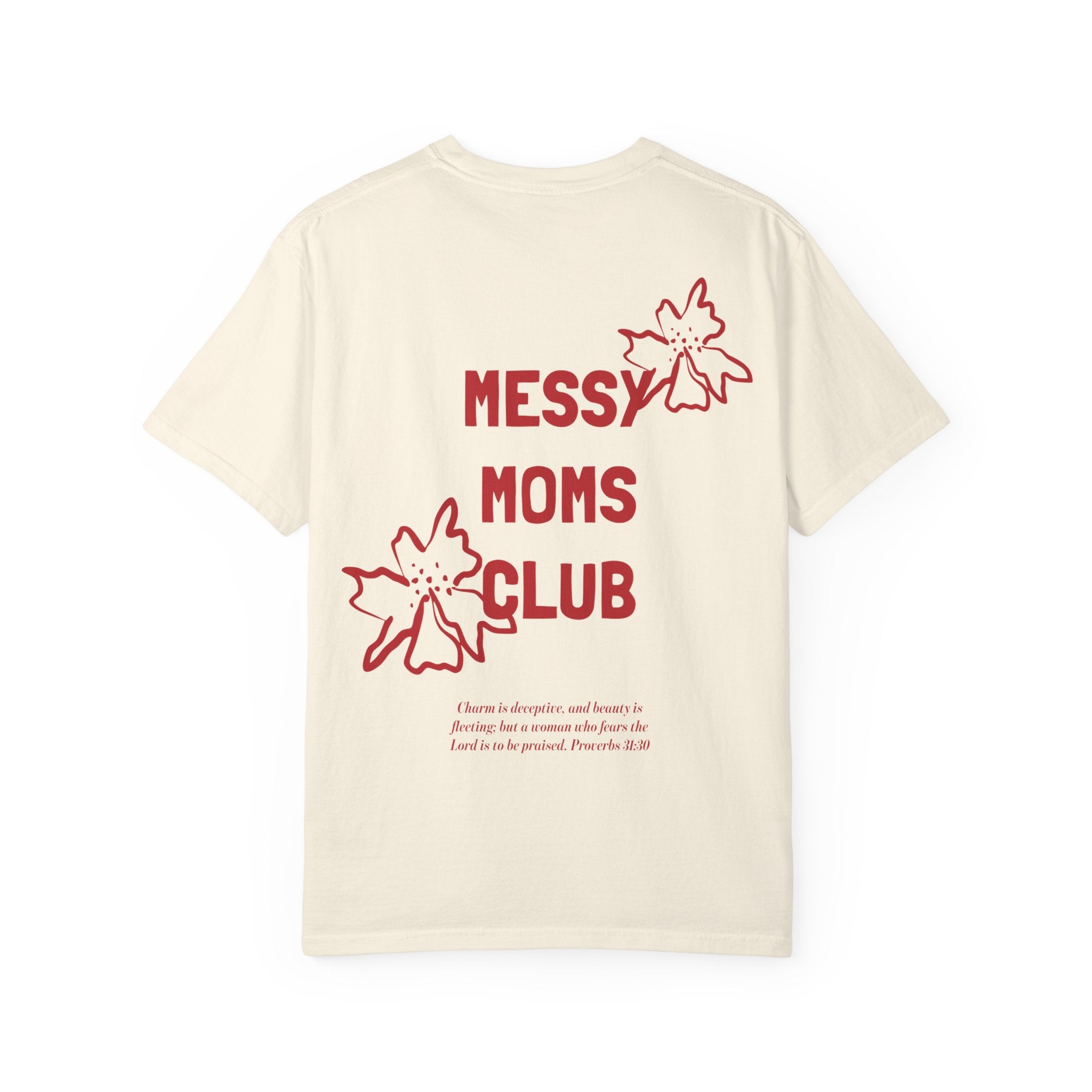 Messy Moms Club T-Shirt — Floral Graphic Mom Shirt